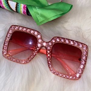 Pink studded sunglasses
